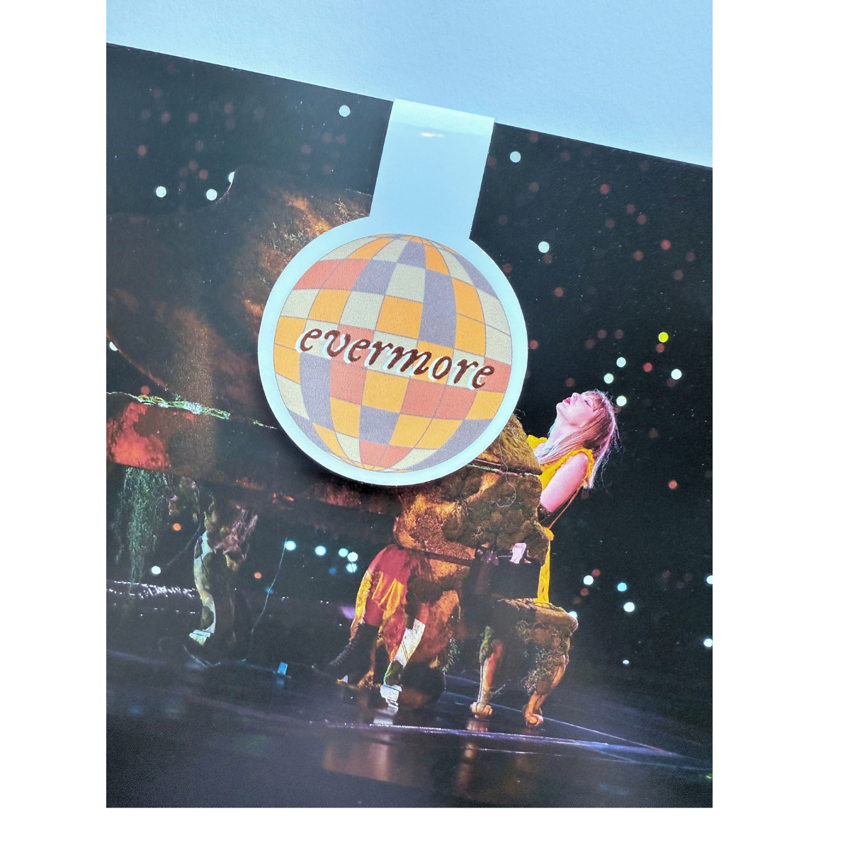 Evermore disco T.S. Inspired magnetic bookmark