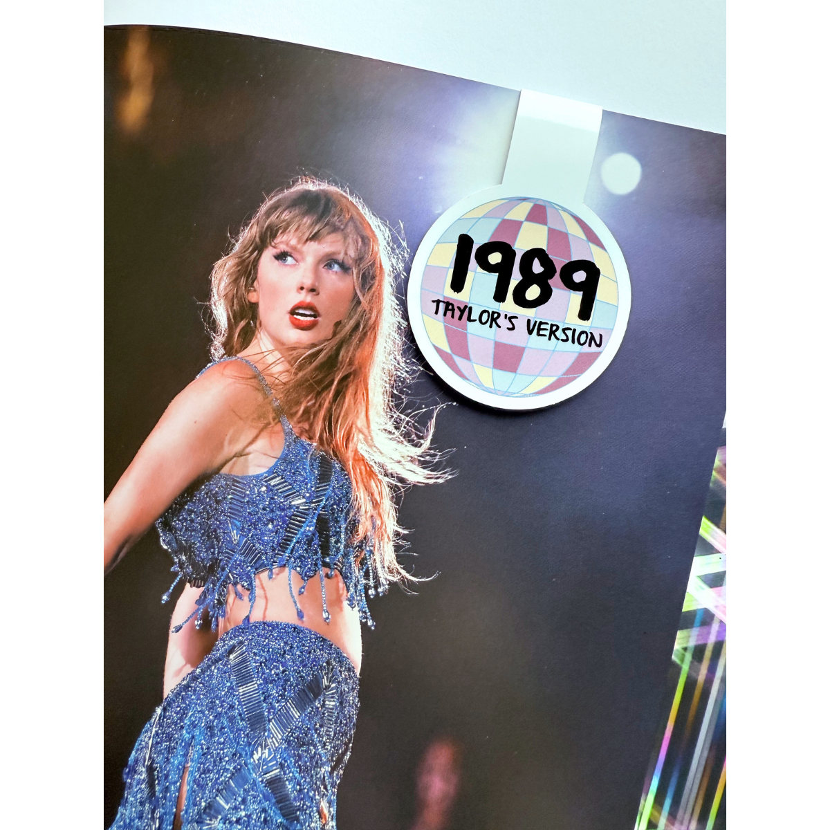 1989 disco T.S. inspired magnetic bookmark