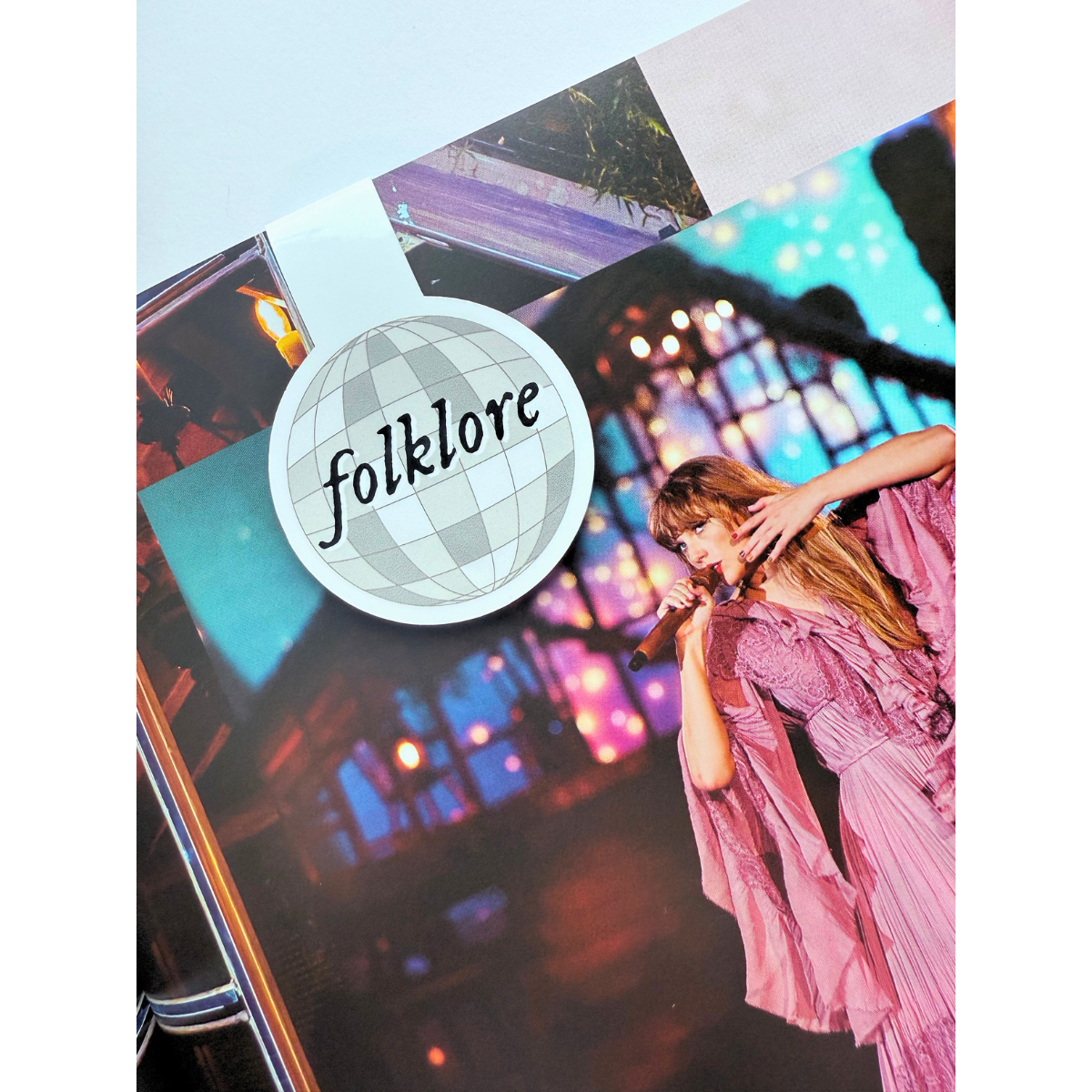 Folklore disco T.S. inspired magnetic bookmark