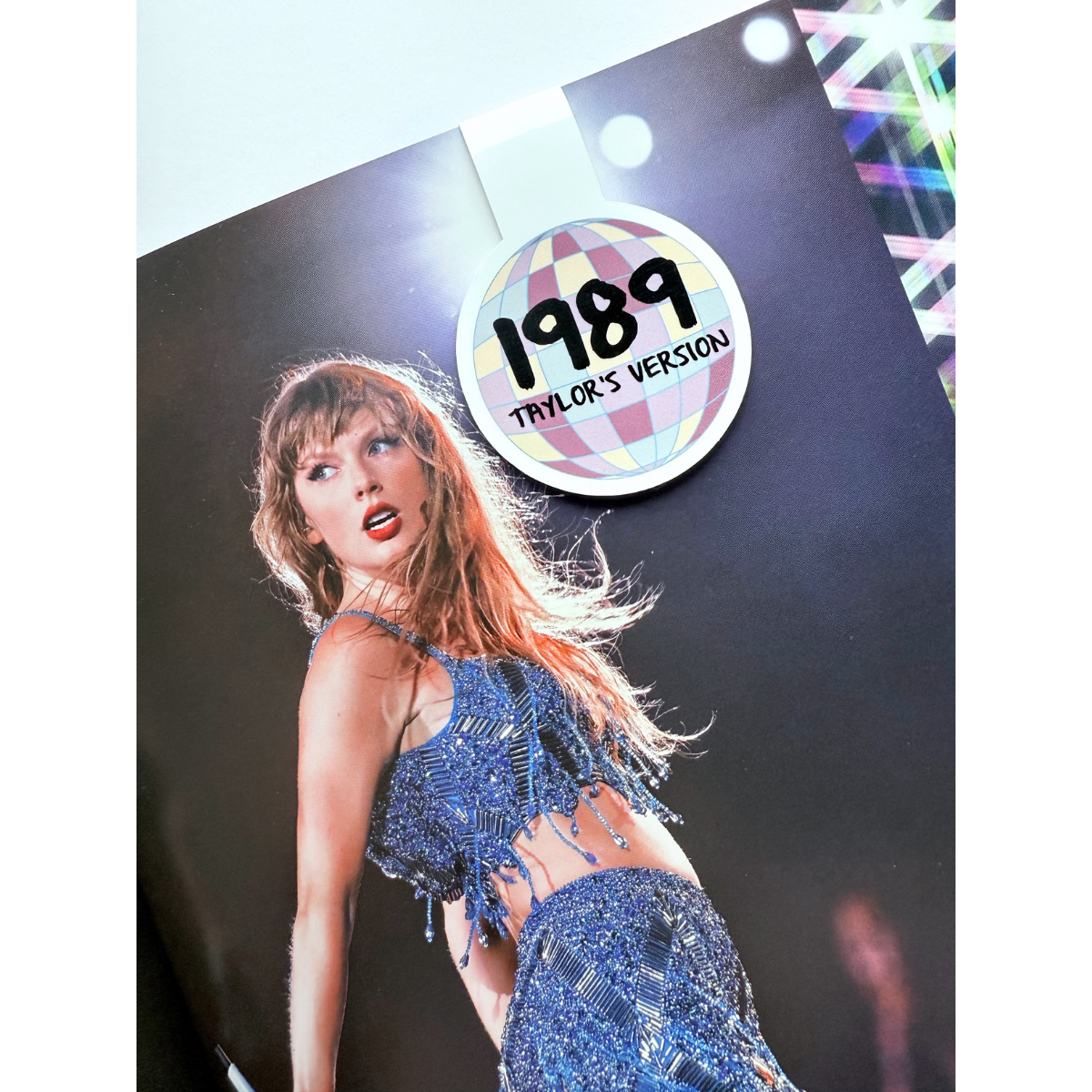 1989 disco T.S. inspired magnetic bookmark