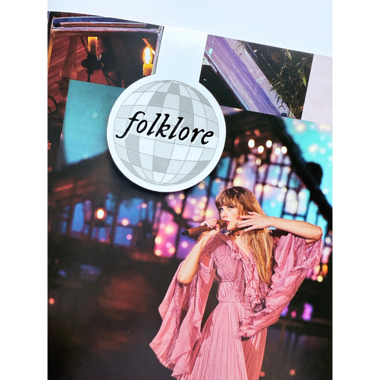 Folklore disco T.S. inspired magnetic bookmark 