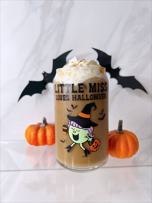Little Miss | Halloween Coffee Glass