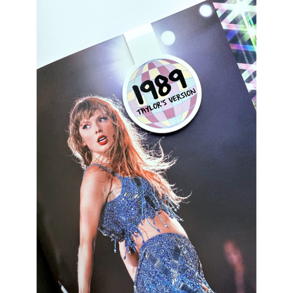 1989 disco T.S.  inspired magnetic bookmark