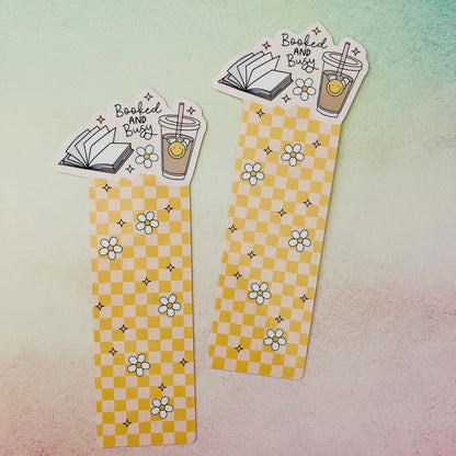 Bookmark Booked and Busy Plaid